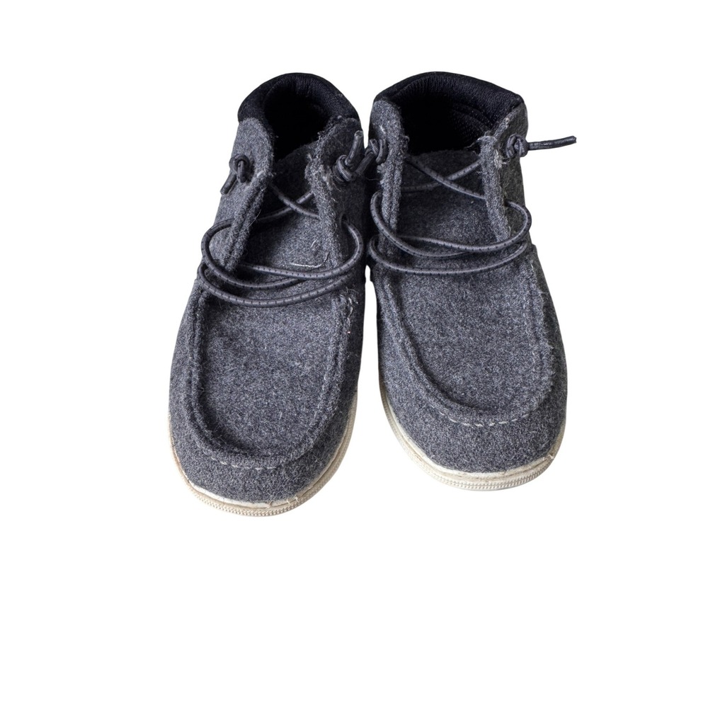Max + Jake Paseo Mid Kids Sneakers Charcoal Grey Black High Top Lace Up Shoes
